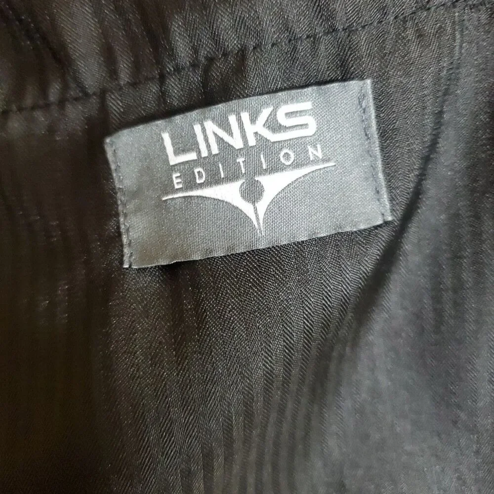 Links Edition Mens Golf‎ Shorts Sz 40 Black Stretch Moisture Wicking Perf Ath